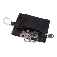 Zipper Coin Purse Pouch with Loop Mini Wallet Key Case