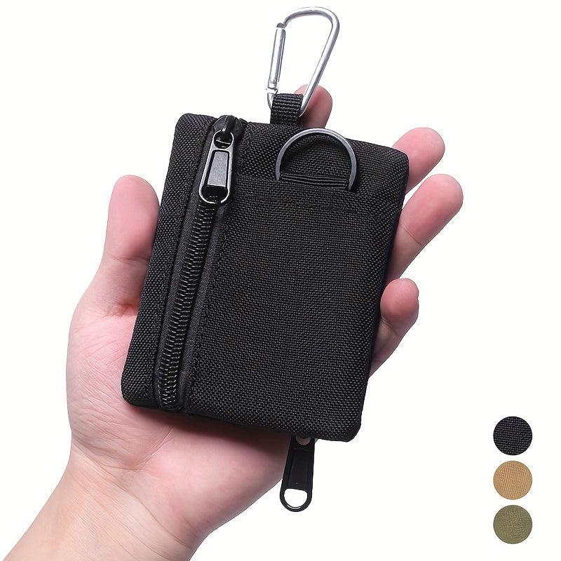 Zipper Coin Purse Pouch with Loop Mini Wallet Key Case