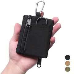 Zipper Coin Purse Pouch with Loop Mini Wallet Key Case