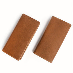 Men's Crazy Horse Leather Wallet Vintage Style
