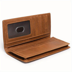 Men's Crazy Horse Leather Wallet Vintage Style