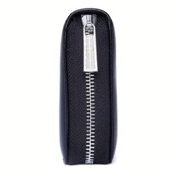Father Leather Accordion Card Wallet RFID Passport Large Capacity