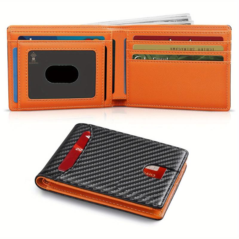 Men's Ultra thin RFID Wallet Double Pole
