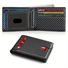 Men's Ultra thin RFID Wallet Double Pole