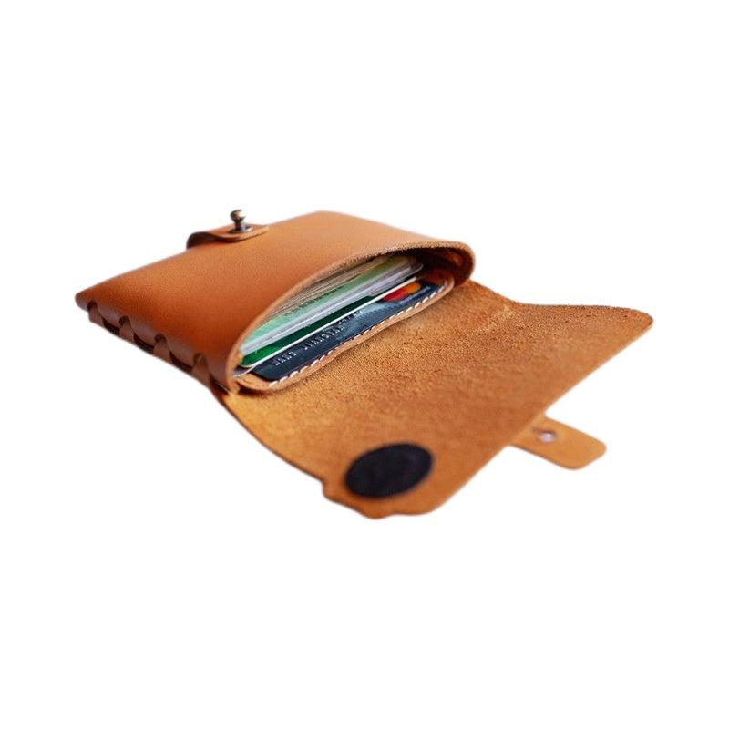 Bear Shape Cowhide Couple Wallet Document Bag Full Leather Wallet Card Bag
