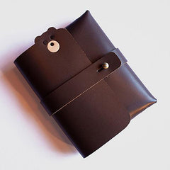 Bear Shape Cowhide Couple Wallet Document Bag Full Leather Wallet Card Bag