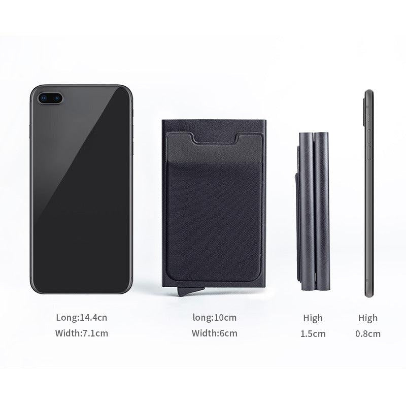 RFID Blocking Card Holder Aluminum Alloy Pop up Money Clip