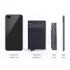 RFID Blocking Card Holder Aluminum Alloy Pop up Money Clip