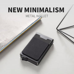 RFID Blocking Card Holder Aluminum Alloy Pop up Money Clip