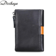 Vintage Men Wallet Zipper Card Holder Coin Purse