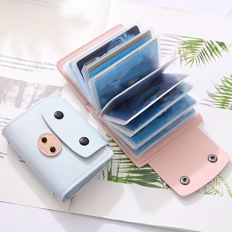Men's 26 Card Slot PU Leather Credit Card Storage Bag
