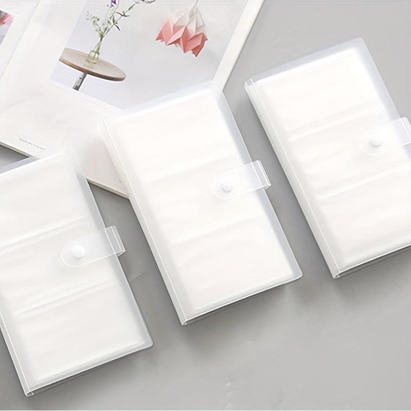Transparent Office Business Card Holder Large Capacity Plastic Card Holder