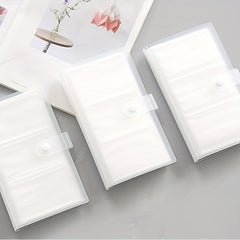 Transparent Office Business Card Holder Large Capacity Plastic Card Holder