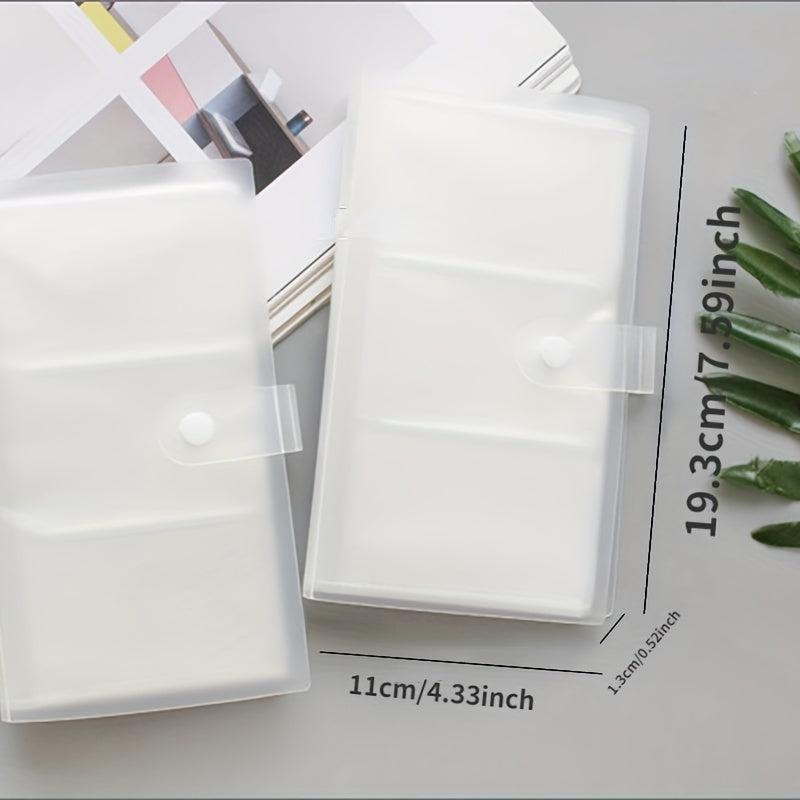 Transparent Office Business Card Holder Large Capacity Plastic Card Holder