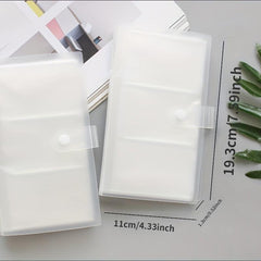 Transparent Office Business Card Holder Large Capacity Plastic Card Holder