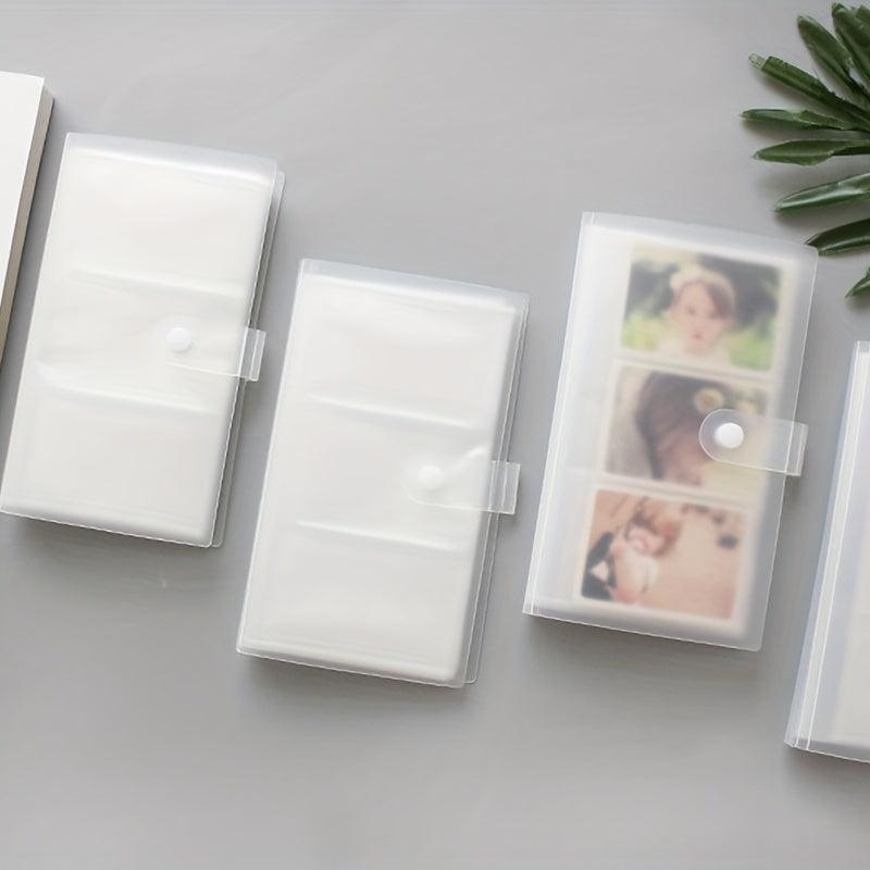 Transparent Office Business Card Holder Large Capacity Plastic Card Holder