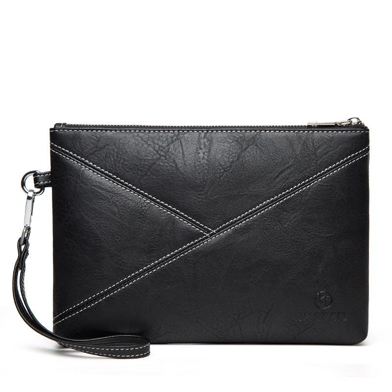 Men's Large Capacity Clutch Bag with Wristlet