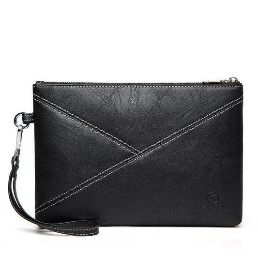 Men's Large Capacity Clutch Bag with Wristlet