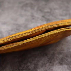 Vintage Leather Short Wallet Money Clip Card Holder Purse Coin Purse