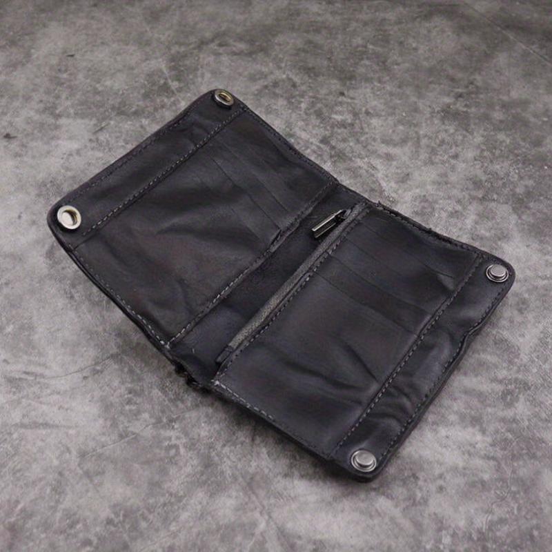 Vintage Leather Short Wallet Money Clip Card Holder Purse Coin Purse