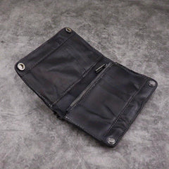 Vintage Leather Short Wallet Money Clip Card Holder Purse Coin Purse