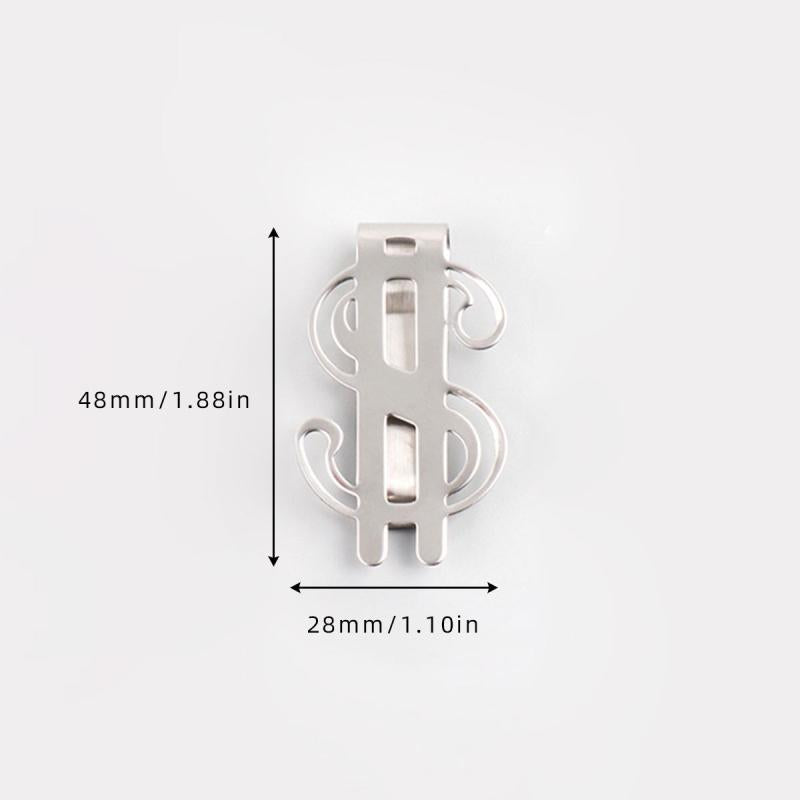 Men's Stainless Steel Money Clip Credit Card Holder