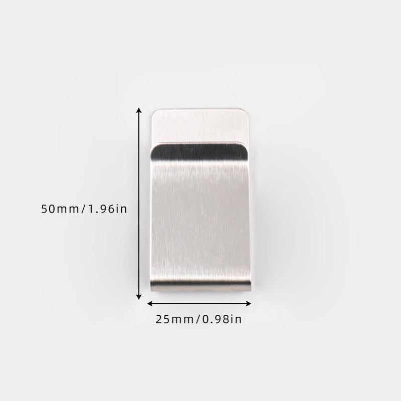 Men's Stainless Steel Money Clip Credit Card Holder