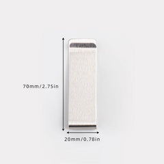 Men's Stainless Steel Money Clip Credit Card Holder