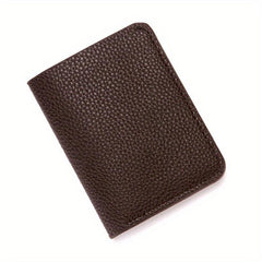 Men's Minimalist Slim Wallet Money Clip Card Holder