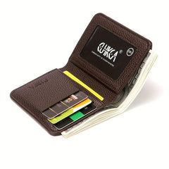 Men's Minimalist Slim Wallet Money Clip Card Holder