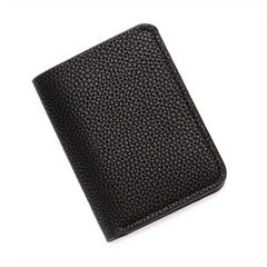 Men's Minimalist Slim Wallet Money Clip Card Holder