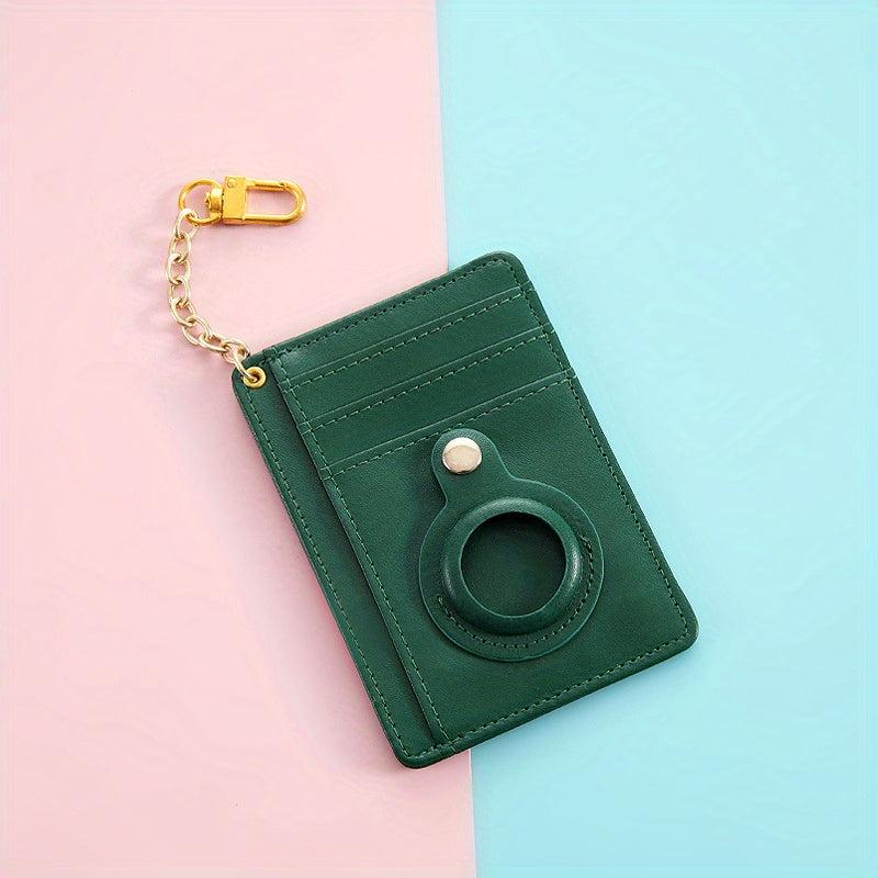 Leather Card Holder Case Locator Protective Cover