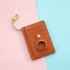 Leather Card Holder Case Locator Protective Cover