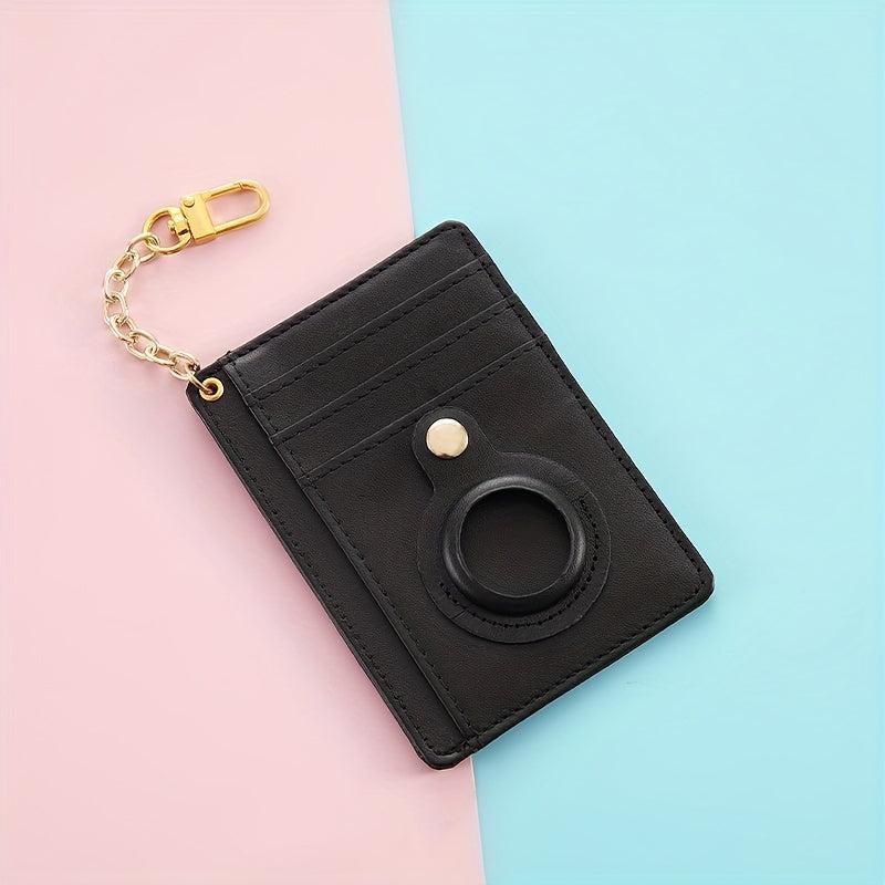Leather Card Holder Case Locator Protective Cover