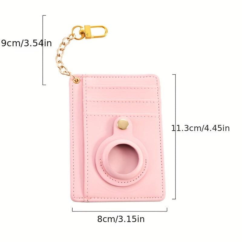 Leather Card Holder Case Locator Protective Cover
