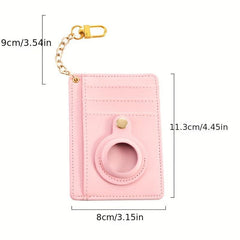 Leather Card Holder Case Locator Protective Cover