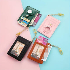 Leather Card Holder Case Locator Protective Cover
