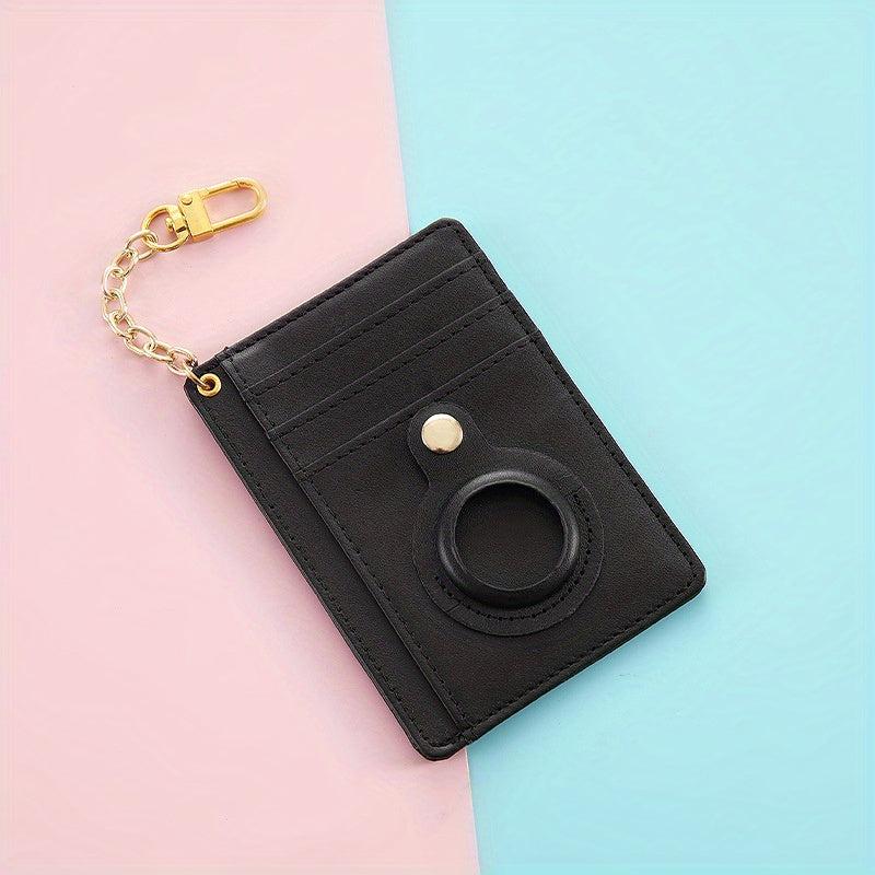 Leather Card Holder Case Locator Protective Cover