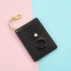 Leather Card Holder Case Locator Protective Cover