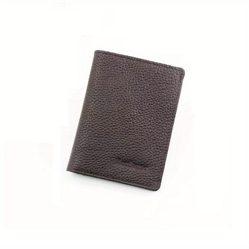 Men's Leather Ultra Thin Wallet Card ID Driving Cover Money Clip Coin Purse
