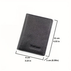 Men's Leather Ultra Thin Wallet Card ID Driving Cover Money Clip Coin Purse