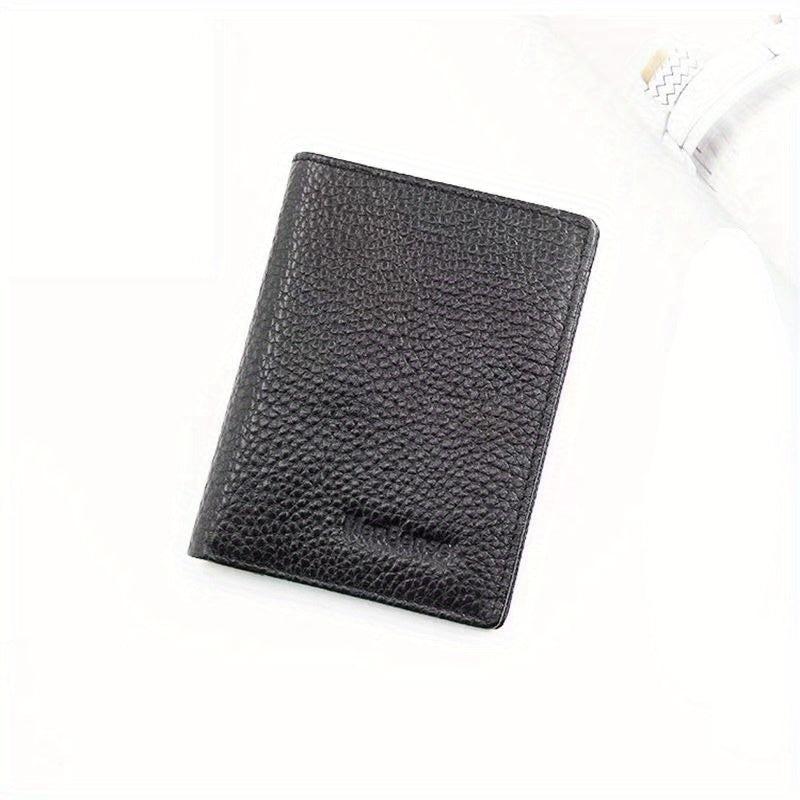Men's Leather Ultra Thin Wallet Card ID Driving Cover Money Clip Coin Purse