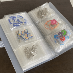 54inch Transparent Jewelry Storage Book With 84 Card Slots