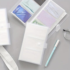 54inch Transparent Jewelry Storage Book With 84 Card Slots