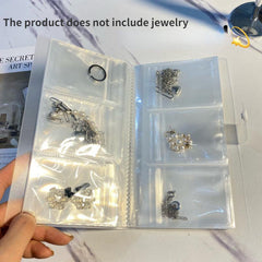 54inch Transparent Jewelry Storage Book With 84 Card Slots
