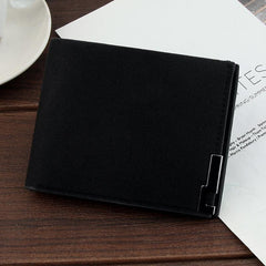 Men's Canvas Short Wallet Card Holder Coin Purse Gift