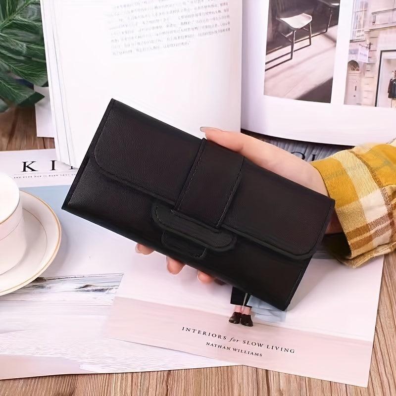 Multifunctional 3-fold Wallet PU Leather Clutch Bag