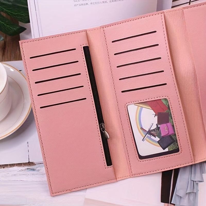 Multifunctional 3-fold Wallet PU Leather Clutch Bag