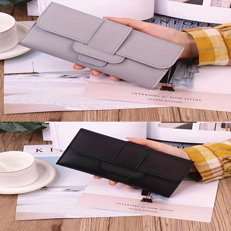 Multifunctional 3-fold Wallet PU Leather Clutch Bag