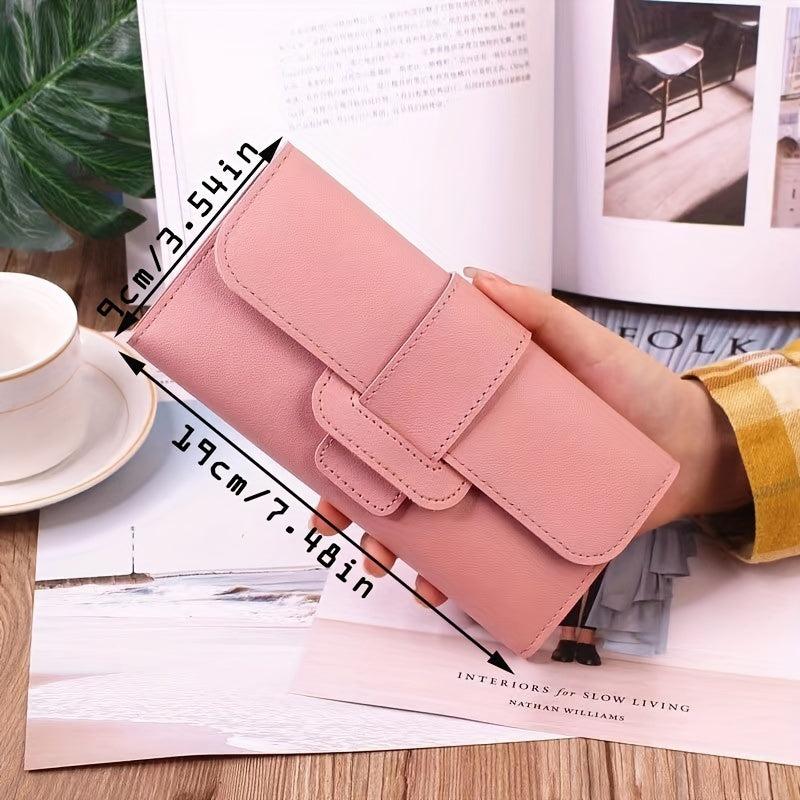 Multifunctional 3-fold Wallet PU Leather Clutch Bag